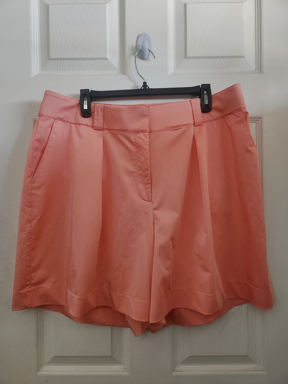 Lane Bryant NWT Coral Pleated Chino Wide Leg Shorts Sz 20